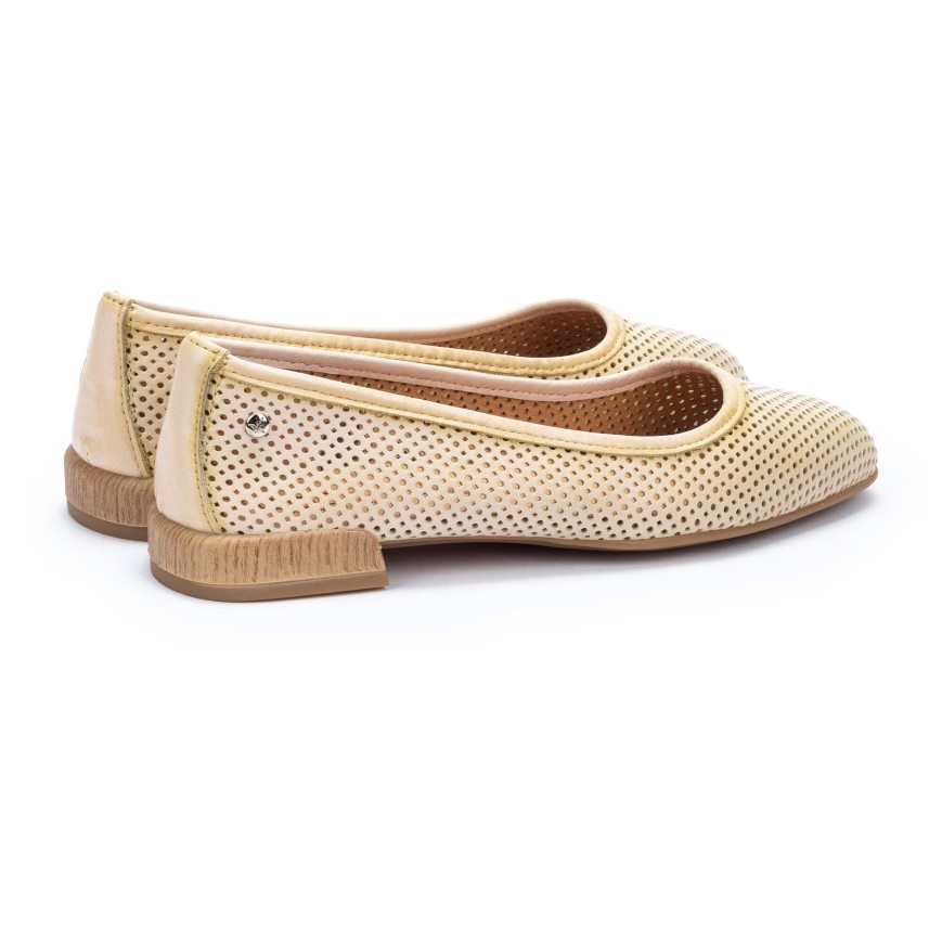 Women's Pikolinos ALMERIA Ballet Flats Cream | NZ A0Q2831